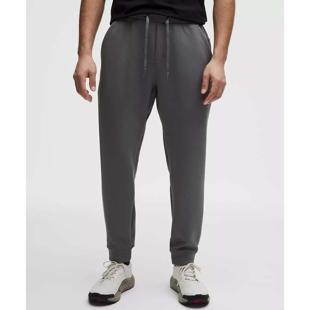 Lululemon Smooth Spacer Jogger Pant Men Medium Onyx Grey Athletic Lounge Tapered